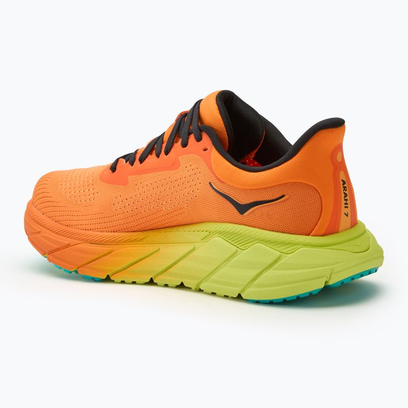 Moteriški bėgimo bateliai HOKA Arahi 7 electric tangerine/black 3