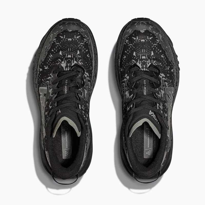 Moteriški bėgimo bateliai HOKA Speedgoat 6 GTX Wide juoda/alabastro spalvos 8