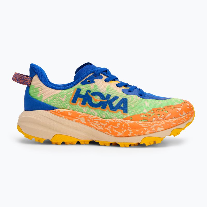 Vaikiški bėgimo bateliai HOKA Speedgoat 6 ultramarine/electric lime 2