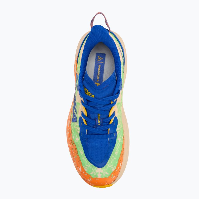 Vaikiški bėgimo bateliai HOKA Speedgoat 6 ultramarine/electric lime 5