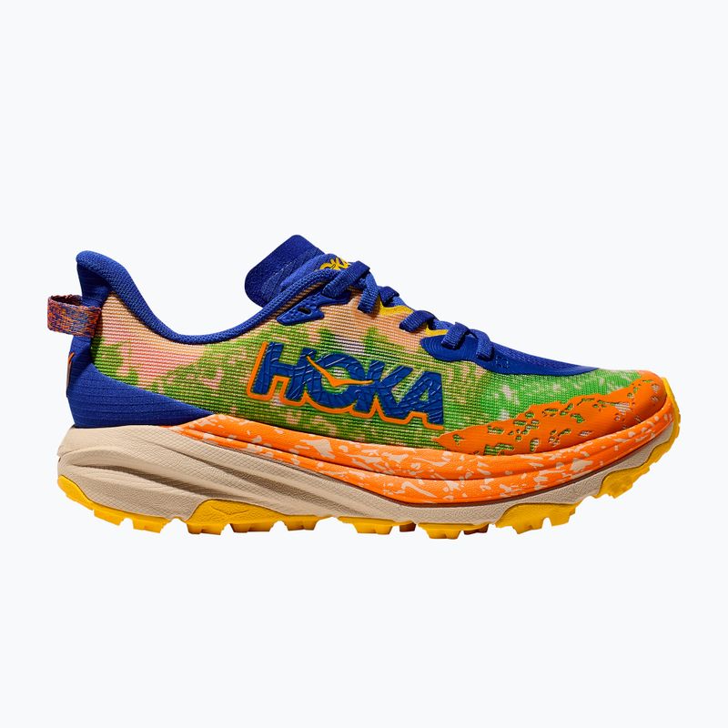 Vaikiški bėgimo bateliai HOKA Speedgoat 6 ultramarine/electric lime 8