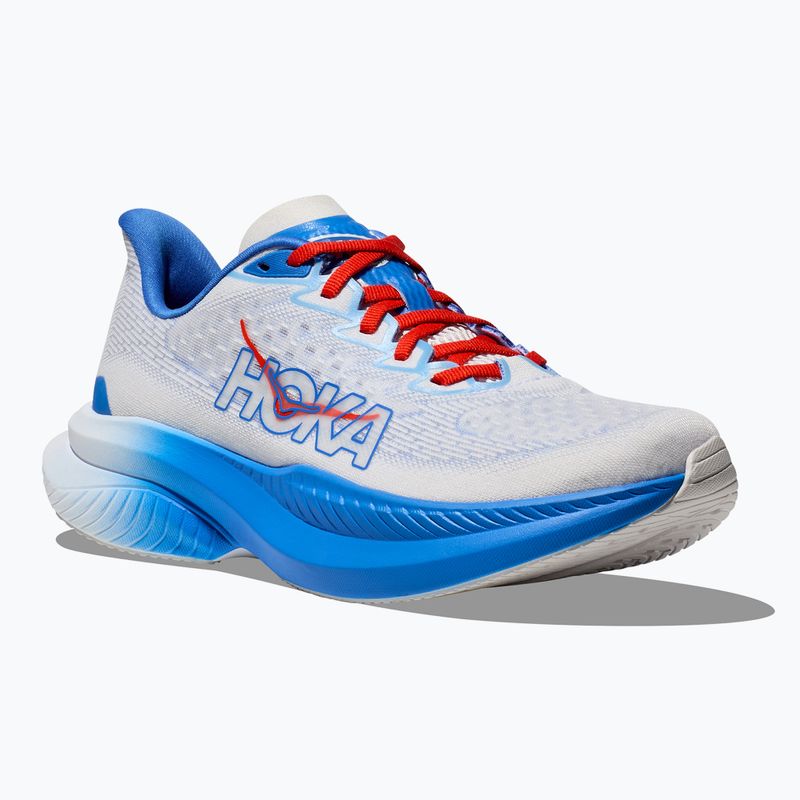 Vyriški bėgimo bateliai HOKA Mach 6 white/virtual blue 8