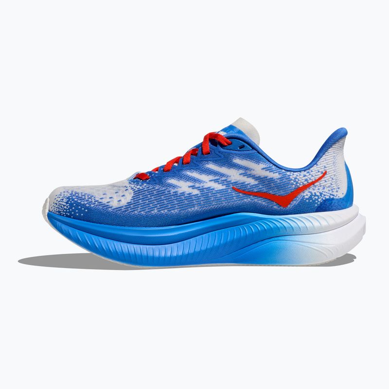 Vyriški bėgimo bateliai HOKA Mach 6 white/virtual blue 10