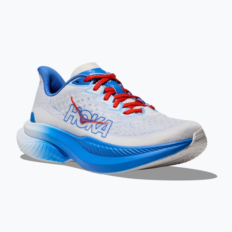 Moteriški bėgimo batai HOKA Mach 6 white/virtual blue 8