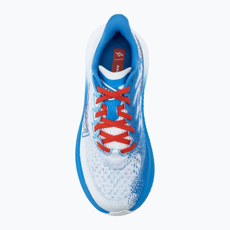 Moteriški bėgimo batai HOKA Mach 6 white/virtual blue 5