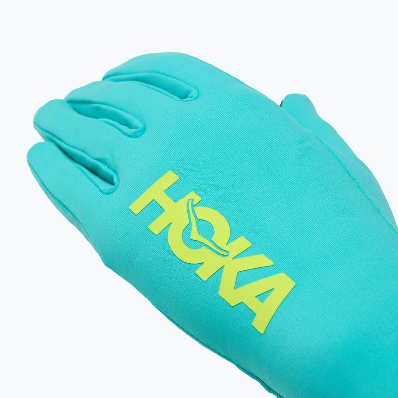 HOKA Airolite Run electric aqua bėgimo pirštinės 4