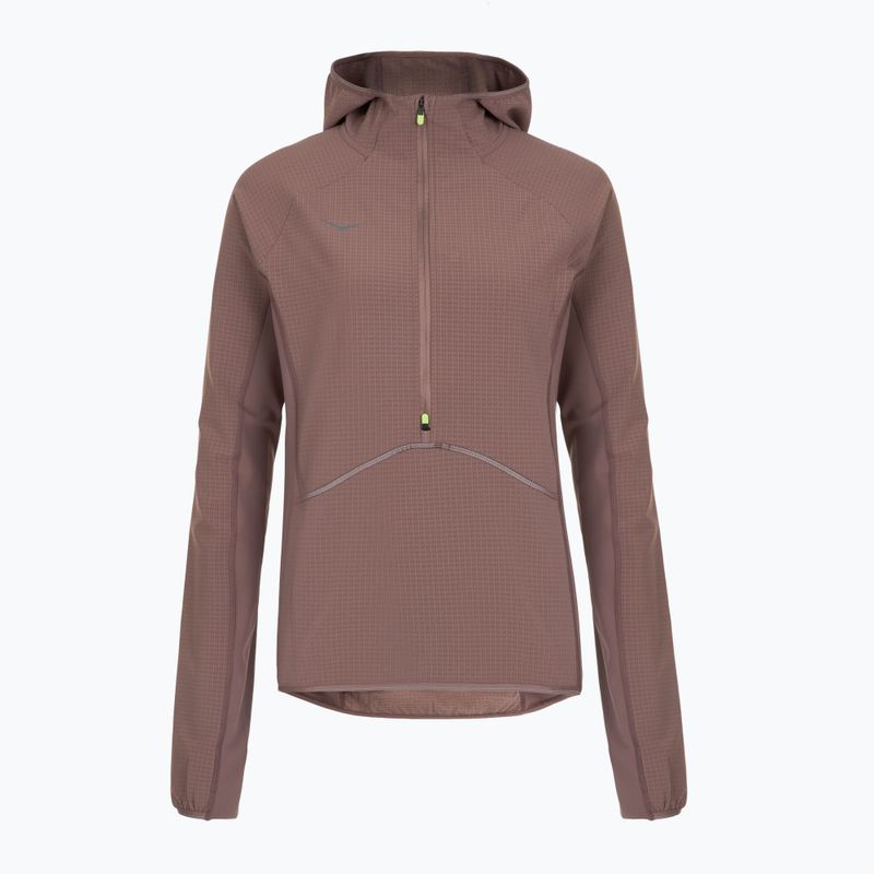 Moteriškas bėgimo džemperis HOKA Sky Glow Half Zip smokey quartz 4