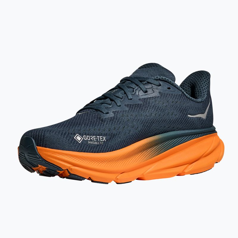 Vyriški bėgimo batai HOKA 9 GTX stormy skies/orange zest 4