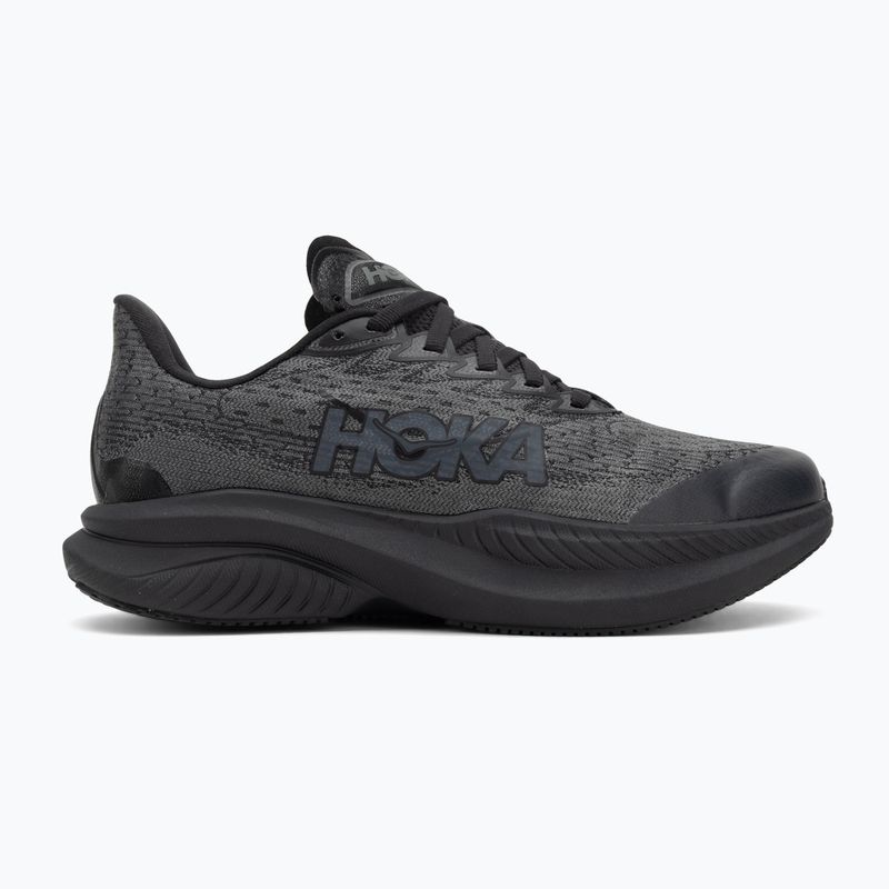 Vaikiški bėgimo batai HOKA Mach 6 black/black 2