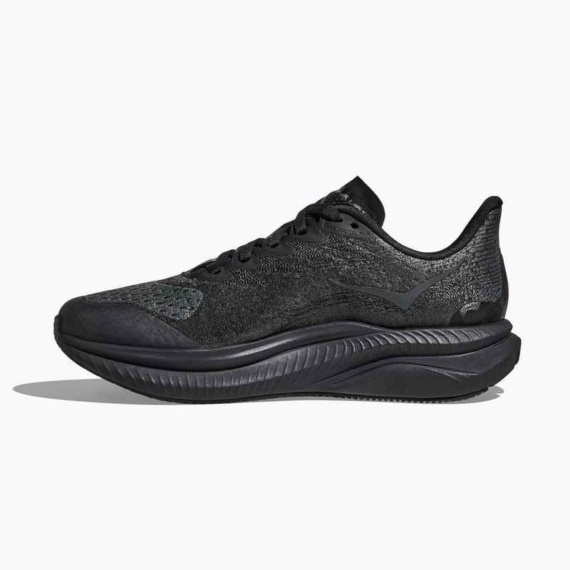 Vaikiški bėgimo batai HOKA Mach 6 black/black 10