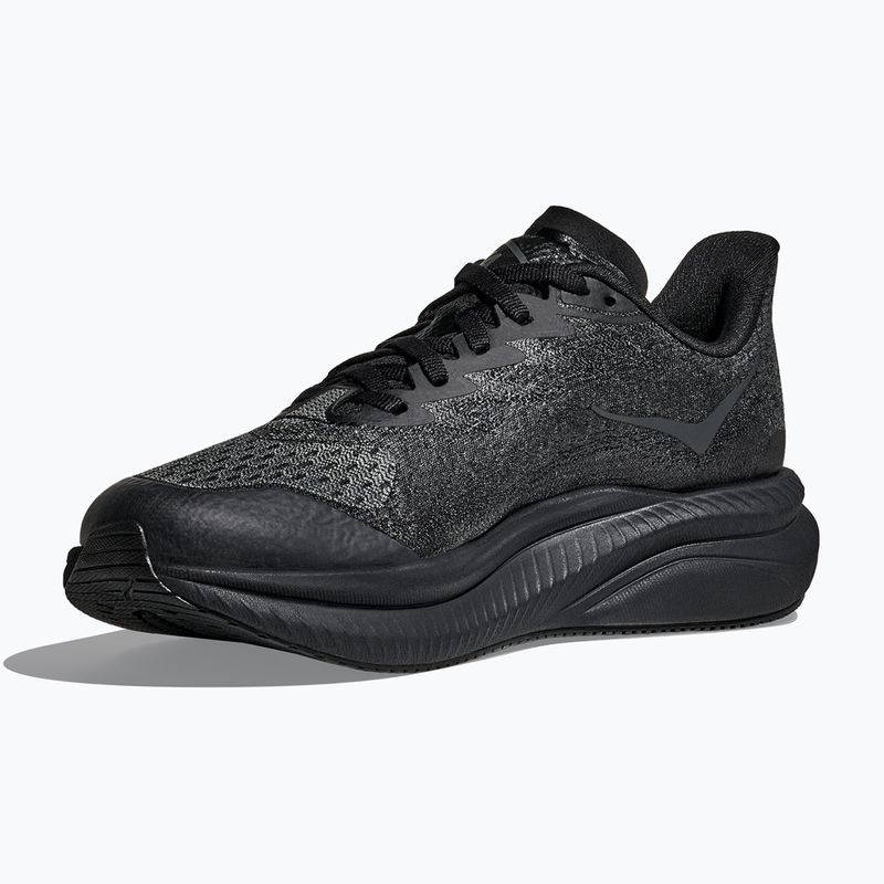 Vaikiški bėgimo batai HOKA Mach 6 black/black 15