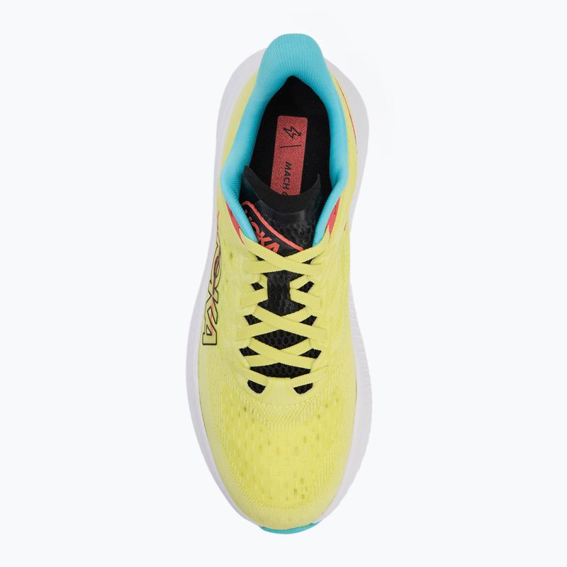 Vyriški bėgimo batai HOKA Mach 6 yuzu/cielo blue 5