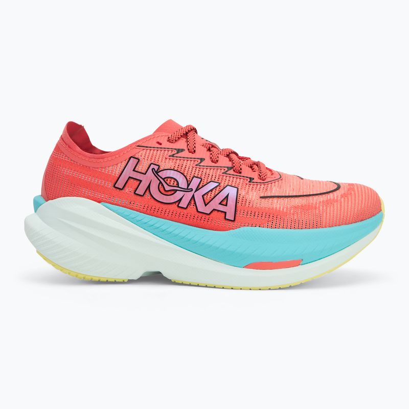 Vyriški bėgimo batai HOKA Mach X 2 grapefuit/electric coral 2