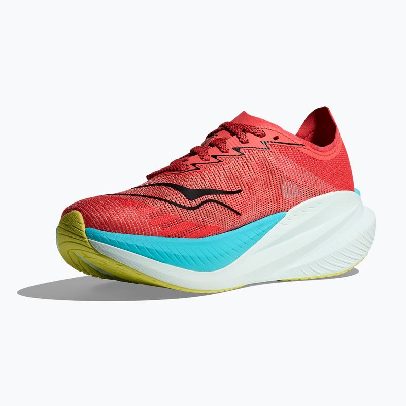 Vyriški bėgimo batai HOKA Mach X 2 grapefuit/electric coral 10