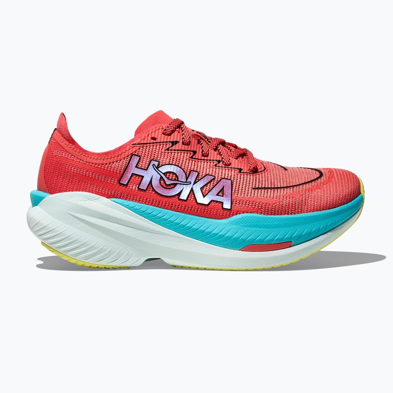 Moteriški bėgimo batai HOKA Mach X 2 grapefruit/electric coral 10