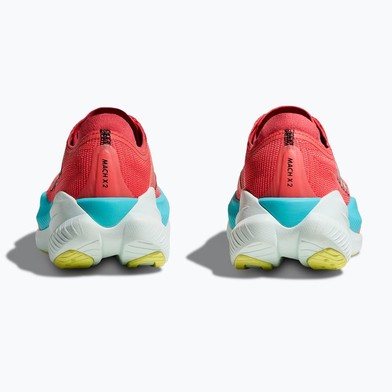 Moteriški bėgimo batai HOKA Mach X 2 grapefruit/electric coral 13