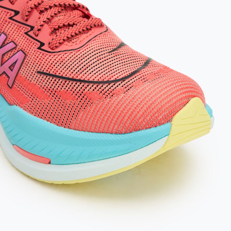 Moteriški bėgimo batai HOKA Mach X 2 grapefruit/electric coral 8