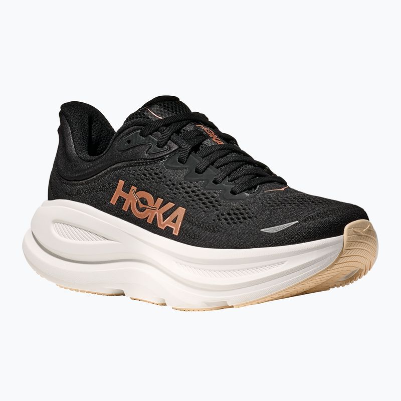 Moteriški bėgimo batai HOKA Bondi 9 black/rose gold