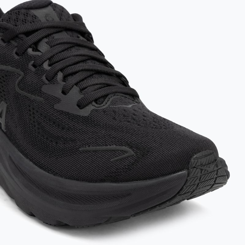 Moteriški bėgimo bateliai HOKA Clifton 10 black/black 7