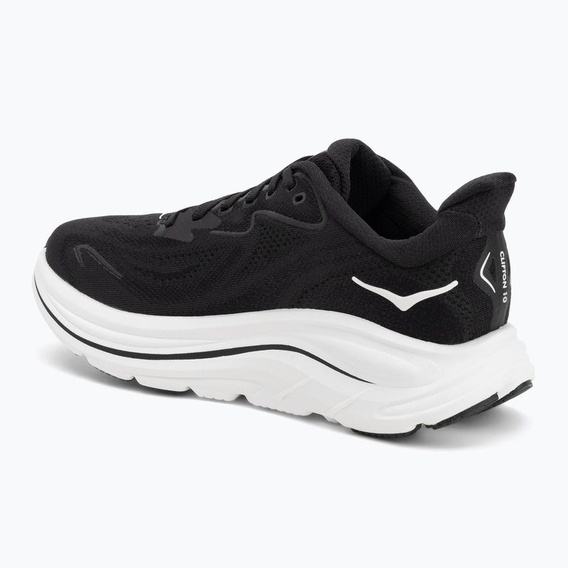 Moteriški bėgimo bateliai HOKA Clifton 10 black/white 3
