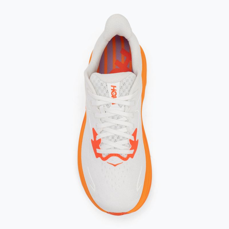 Moteriški bėgimo bateliai HOKA Clifton 10 frost/orange zest 5