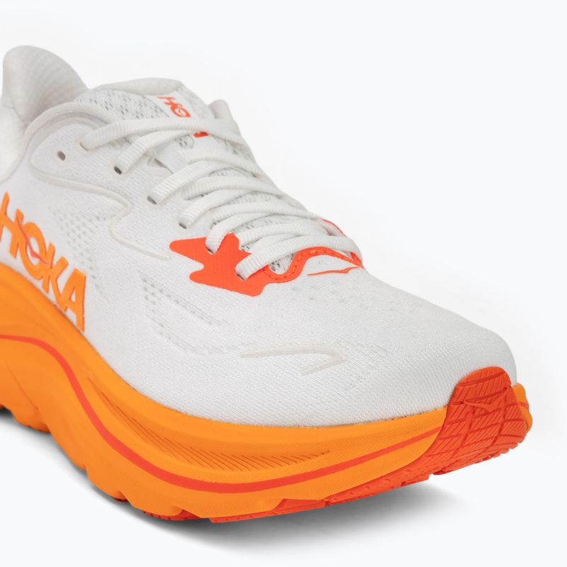 Moteriški bėgimo bateliai HOKA Clifton 10 frost/orange zest 7