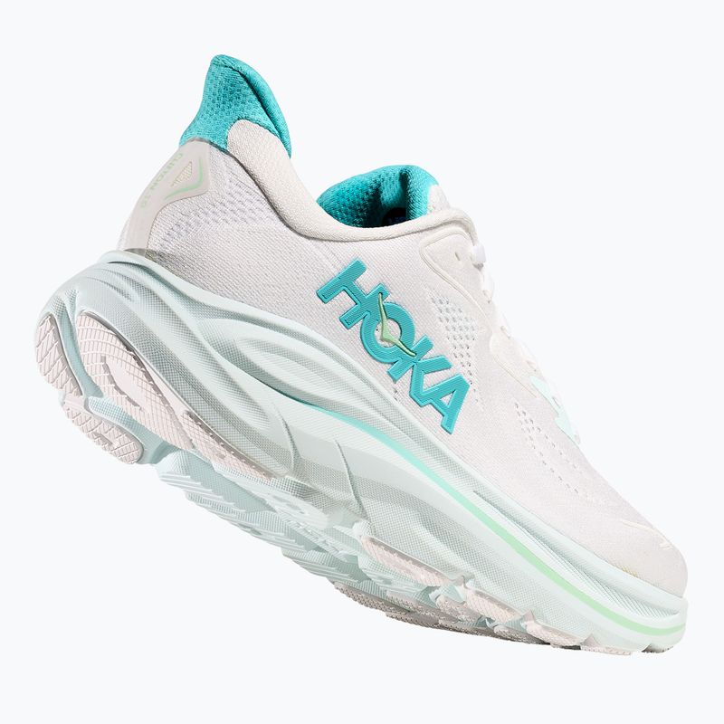 Moteriški bėgimo bateliai HOKA Clifton 10 white/cielo blue 4