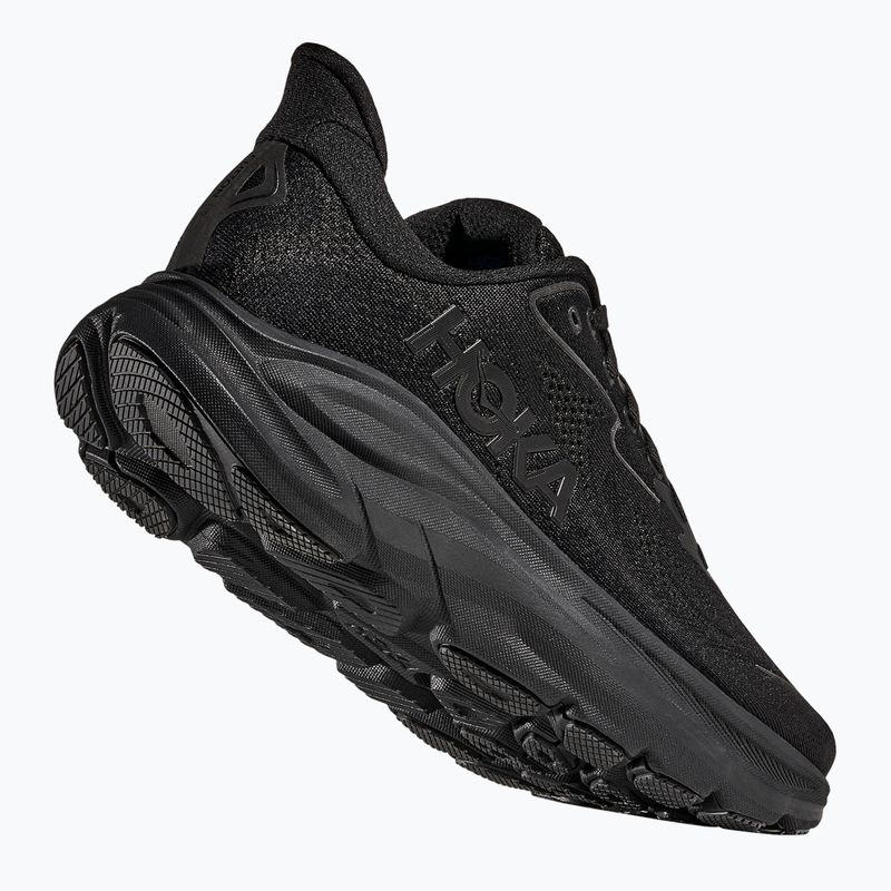Vyriški bėgimo bateliai HOKA Clifton 10 Wide black/black 4