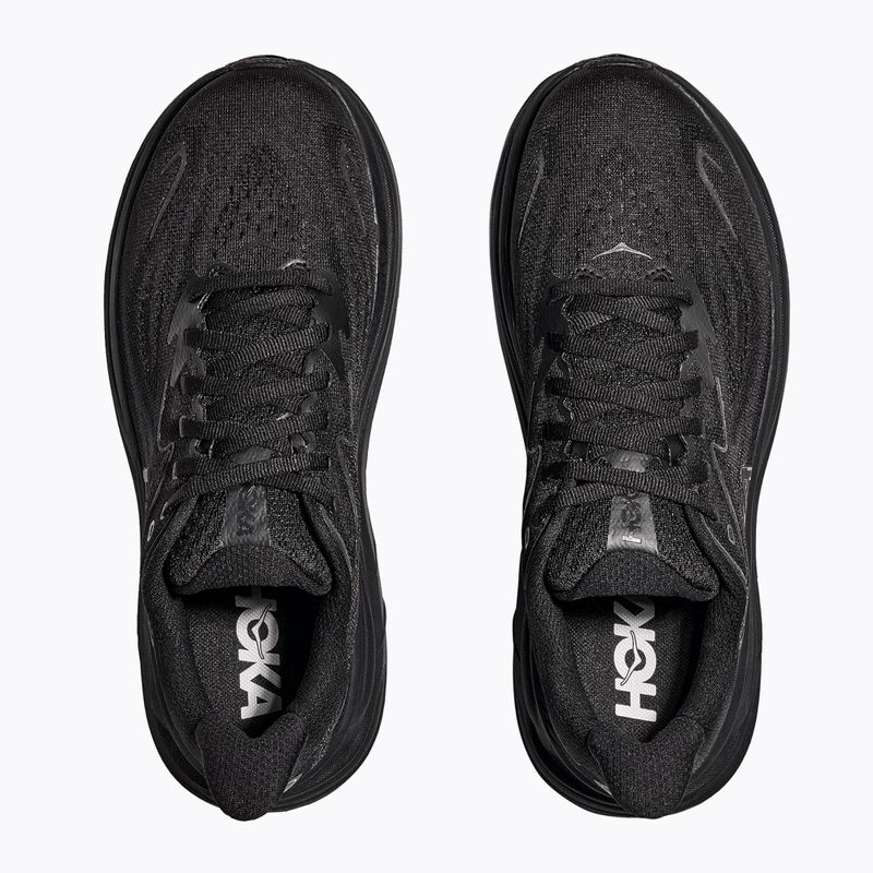Vyriški bėgimo bateliai HOKA Clifton 10 Wide black/black 6