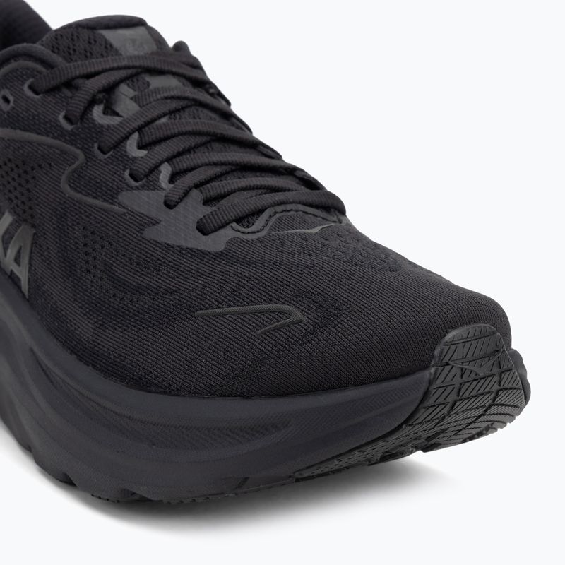 Vyriški bėgimo bateliai HOKA Clifton 10 Wide black/black 7