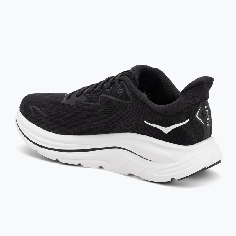 Vyriški bėgimo bateliai HOKA Clifton 10 Wide black/white 3