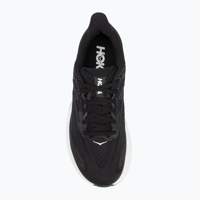 Vyriški bėgimo bateliai HOKA Clifton 10 Wide black/white 5