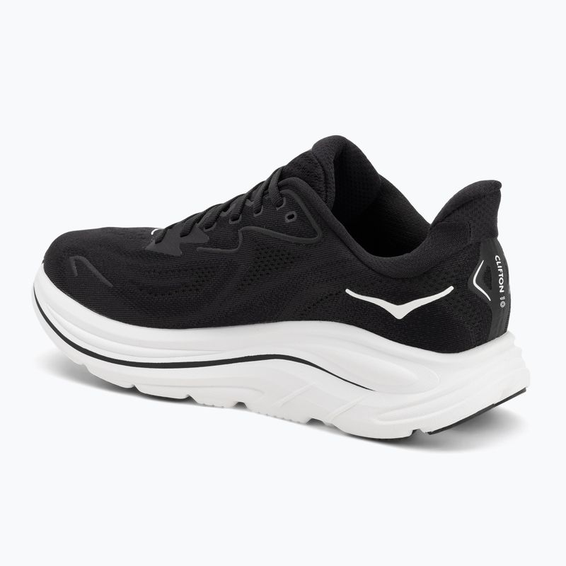 Moteriški bėgimo bateliai HOKA Clifton 10 Wide black/white 3