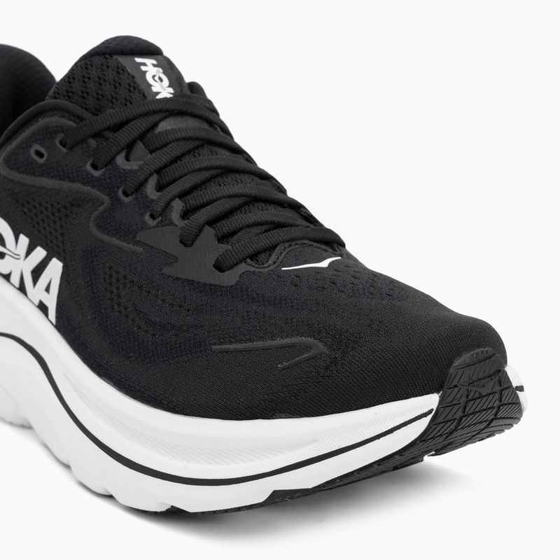 Moteriški bėgimo bateliai HOKA Clifton 10 Wide black/white 7