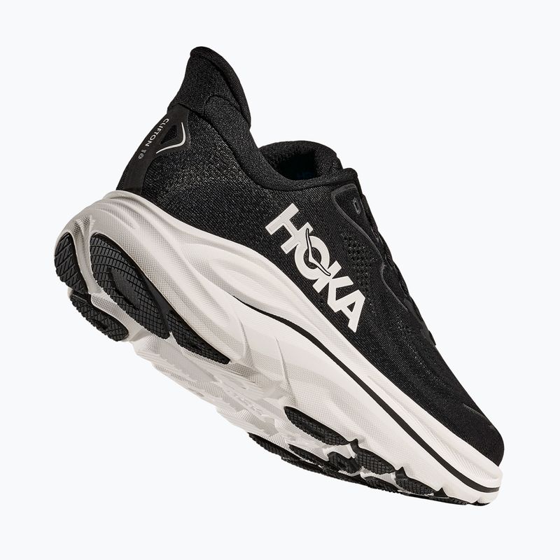 Moteriški bėgimo bateliai HOKA Clifton 10 Wide black/white 3