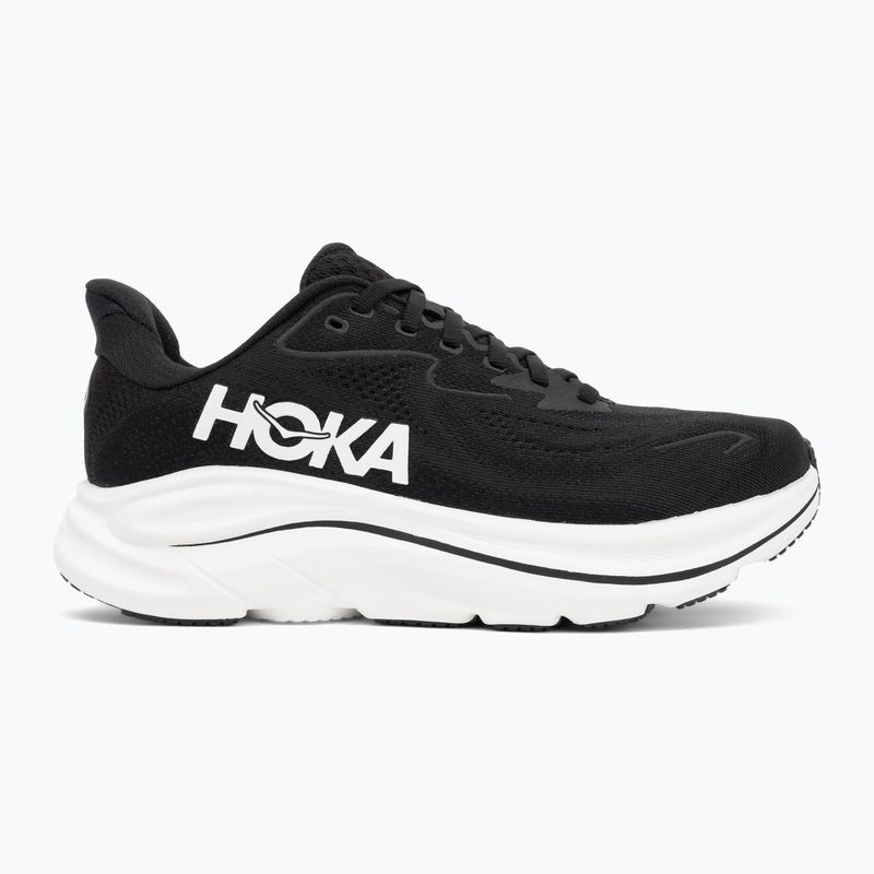 Moteriški bėgimo bateliai HOKA Clifton 10 Wide black/white 2