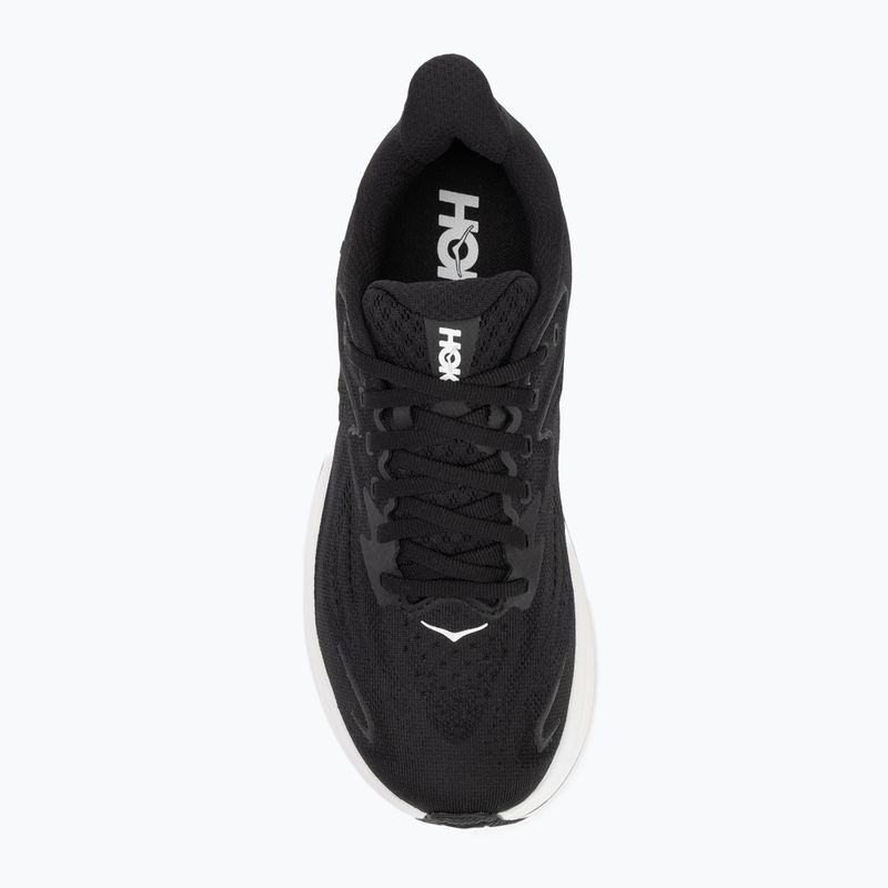 Moteriški bėgimo bateliai HOKA Clifton 10 Wide black/white 5