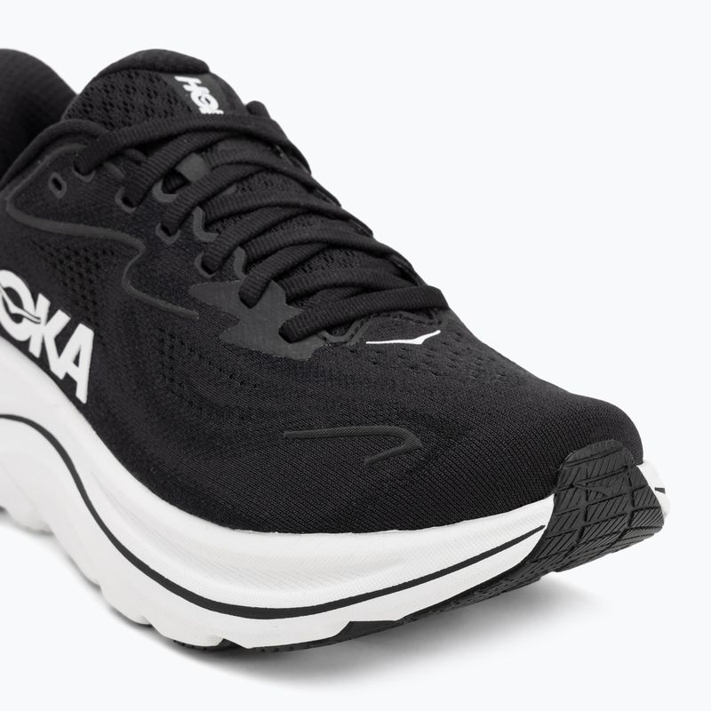 Moteriški bėgimo bateliai HOKA Clifton 10 Wide black/white 7