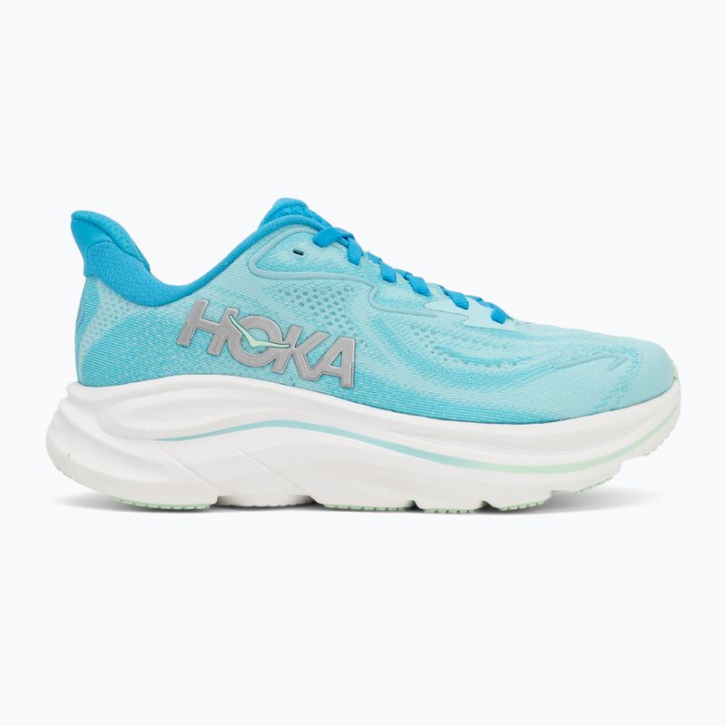 Moteriški bėgimo bateliai HOKA Clifton 10 Wide skyward blue/cielo blue 2