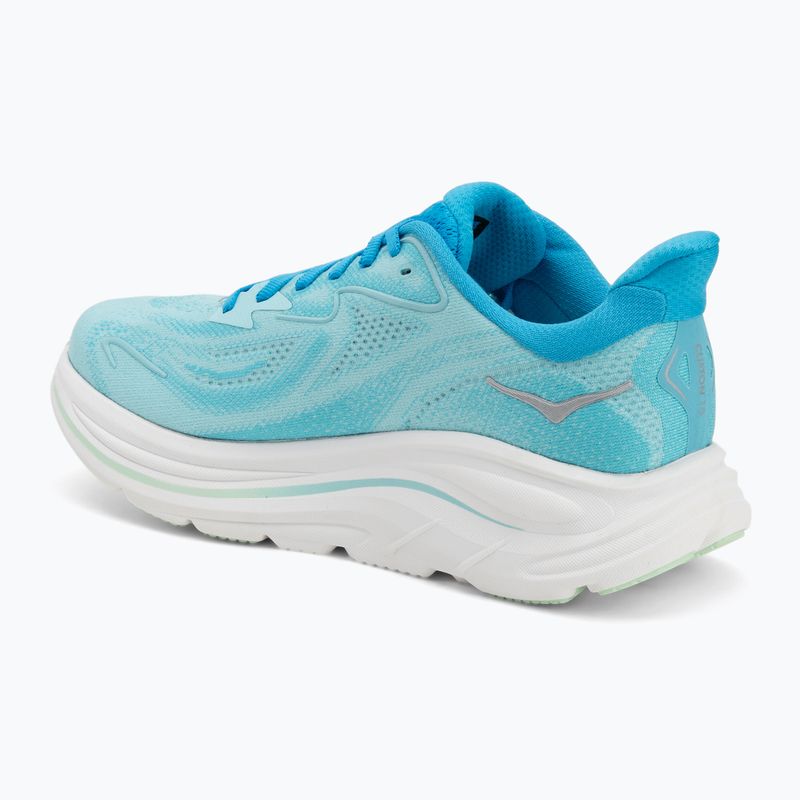 Moteriški bėgimo bateliai HOKA Clifton 10 Wide skyward blue/cielo blue 3