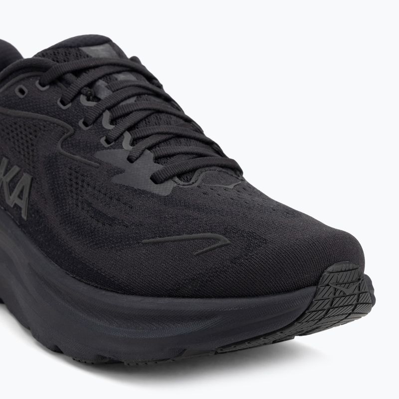 Vyriški bėgimo bateliai HOKA Clifton 10 X-Wide black/black 7