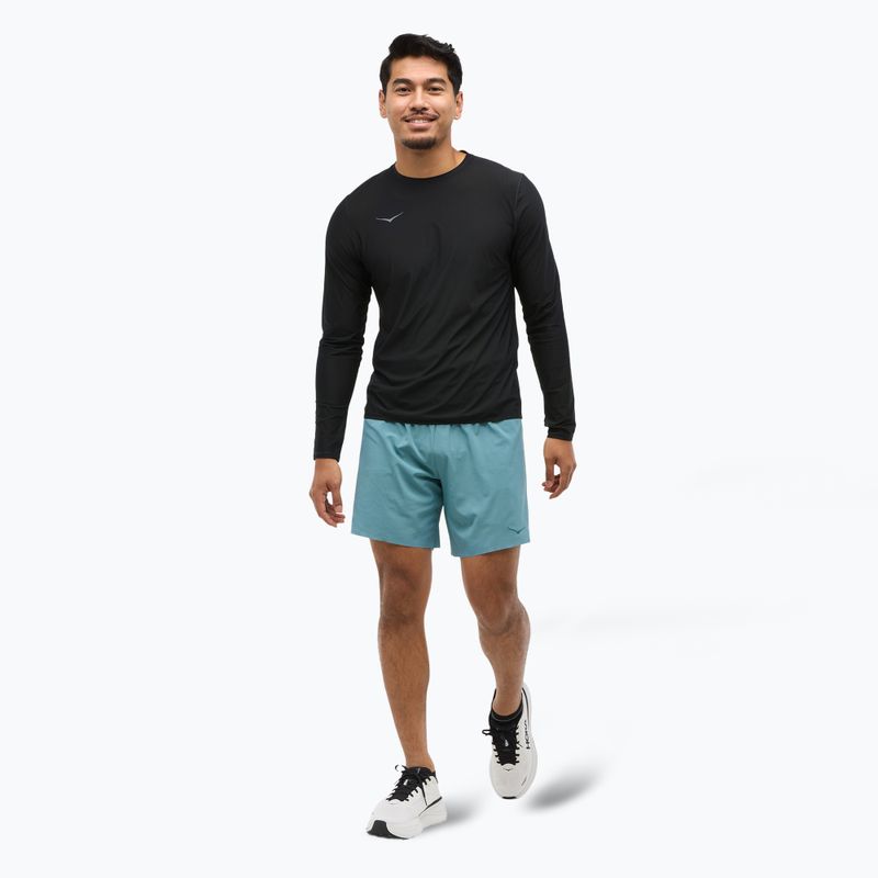 Vyriški bėgimo šortai HOKA Glide 7'' 2in1 nountain fog 2