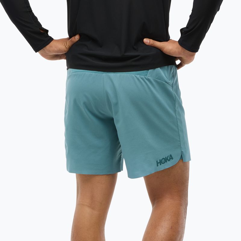 Vyriški bėgimo šortai HOKA Glide 7'' 2in1 nountain fog 3