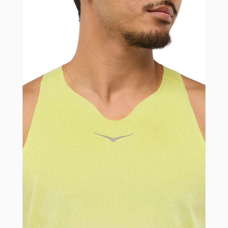Vyriški bėgimo marškinėliai HOKA Race Singlet hoka citrus 5