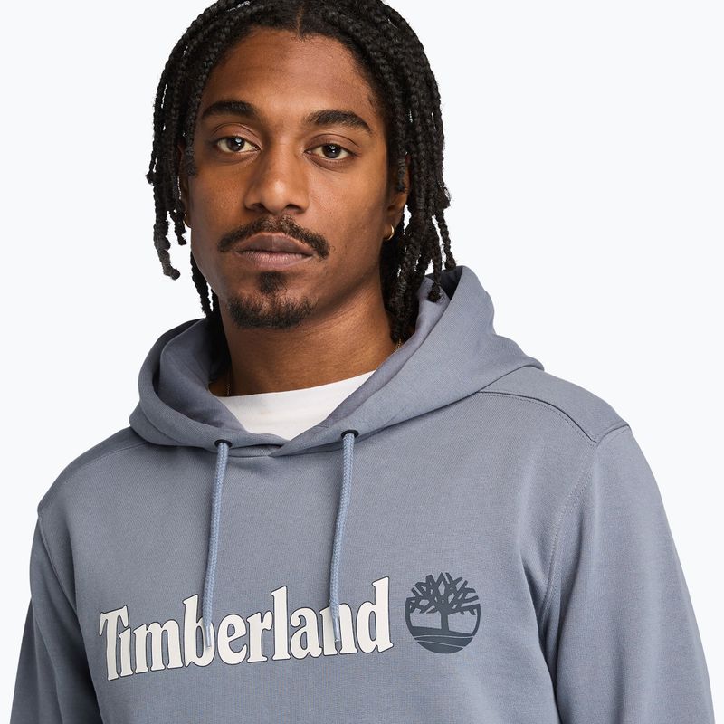 Vyriškas džemperis Timberland Linear Logo Hoodie folkstone gray 4