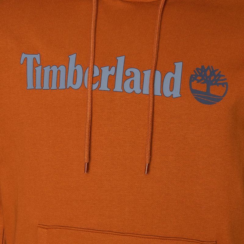 Vyriškas džemperis Timberland Linear Logo Hoodie umber 3