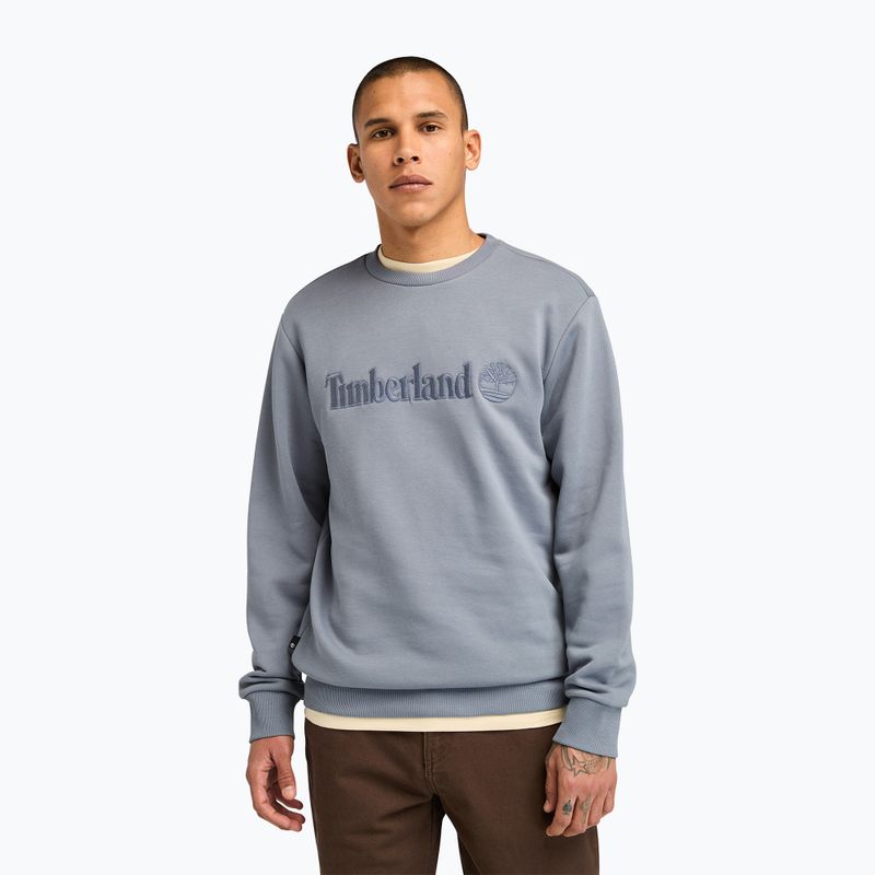 Vyriškas džemperis Timberland Embroidery Tonal Crew Neck folkstone gray