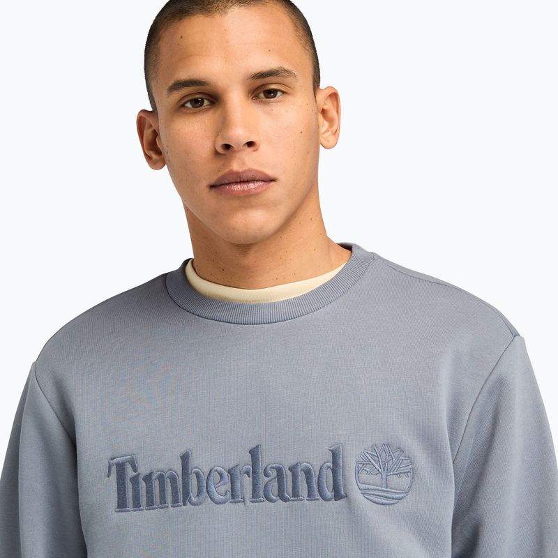 Vyriškas džemperis Timberland Embroidery Tonal Crew Neck folkstone gray 4