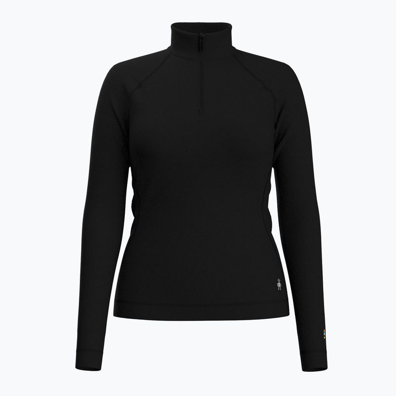 Moteriškas termoaktyvus džemperis Smartwool Classic Thermal Merino Base Layer 1/4 Zip Boxed juodas