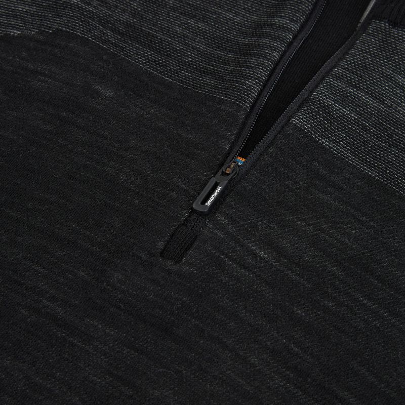Vyriškas termoaktyvus džemperis Smartwool Intraknit Thermal Merino Base Layer 1/4 Zip black/white 3